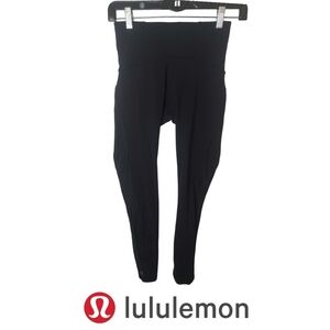 Lululemon Train Times 7/8 Black With Mesh